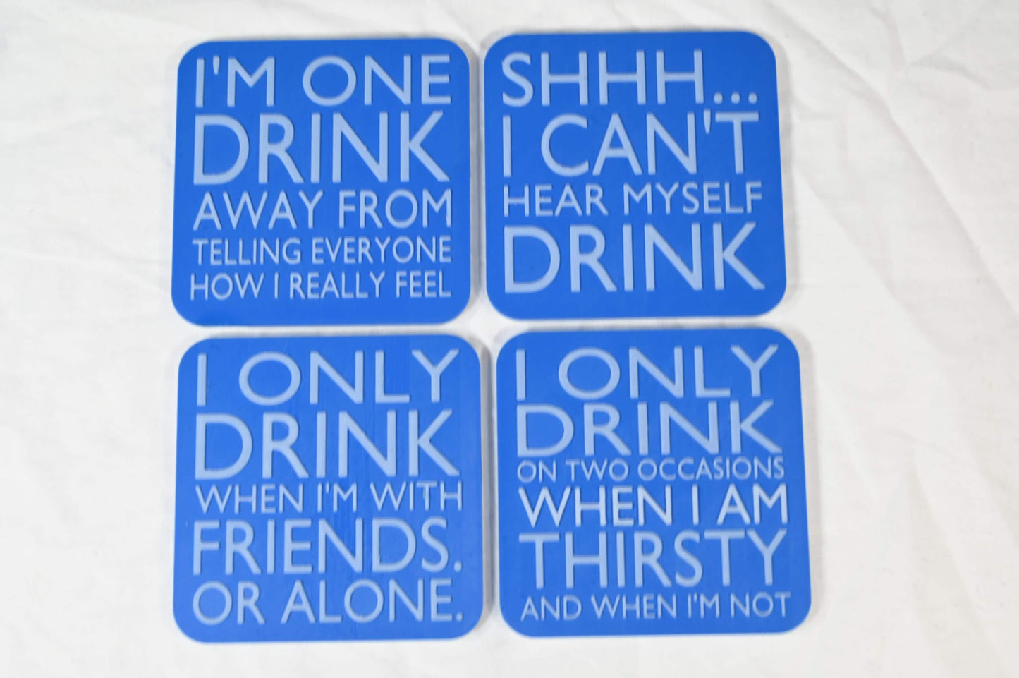 Drink Coasters - You choose the colour you require (even 4 different colours if preferred)