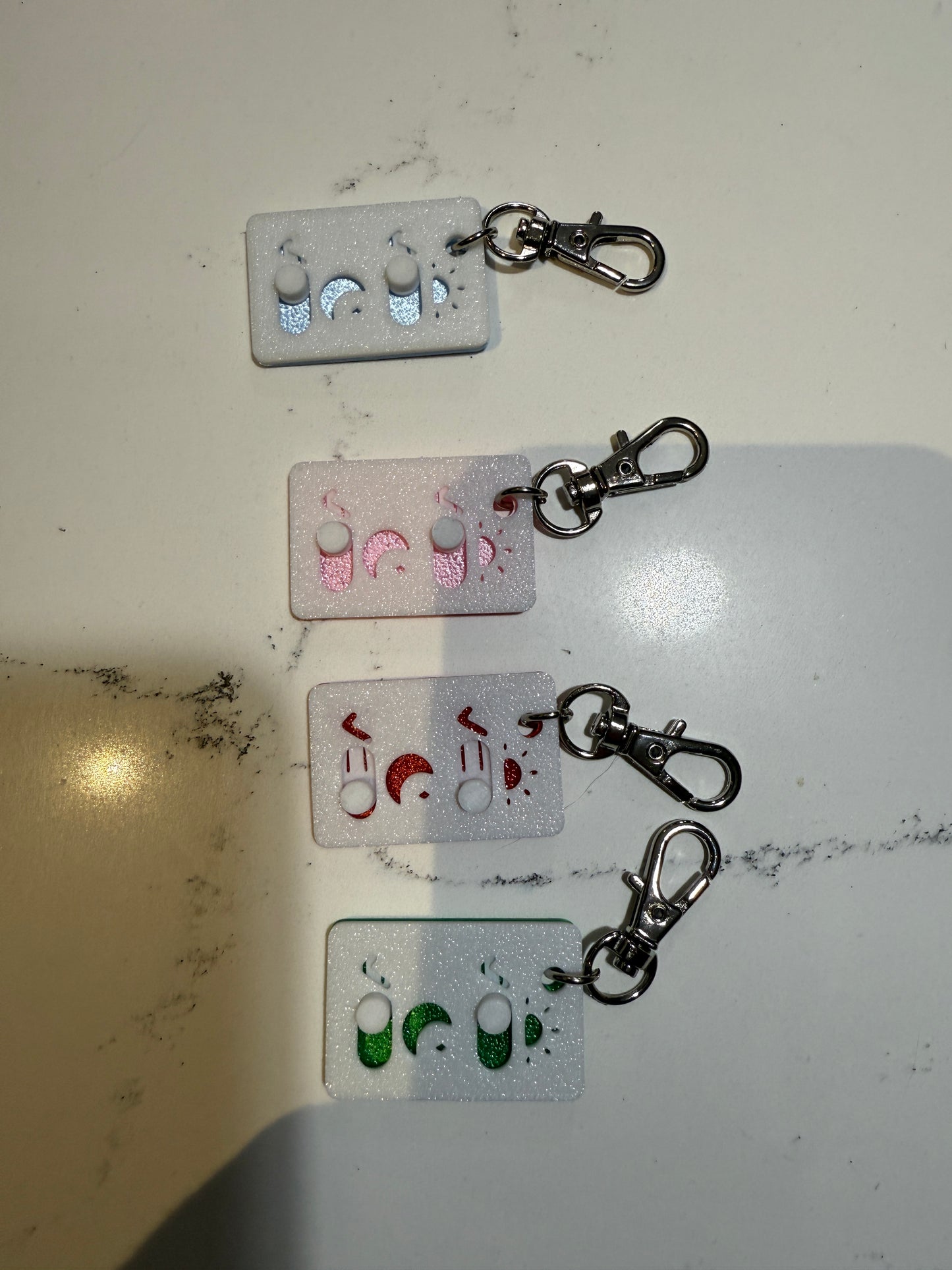 Pill reminder keyring