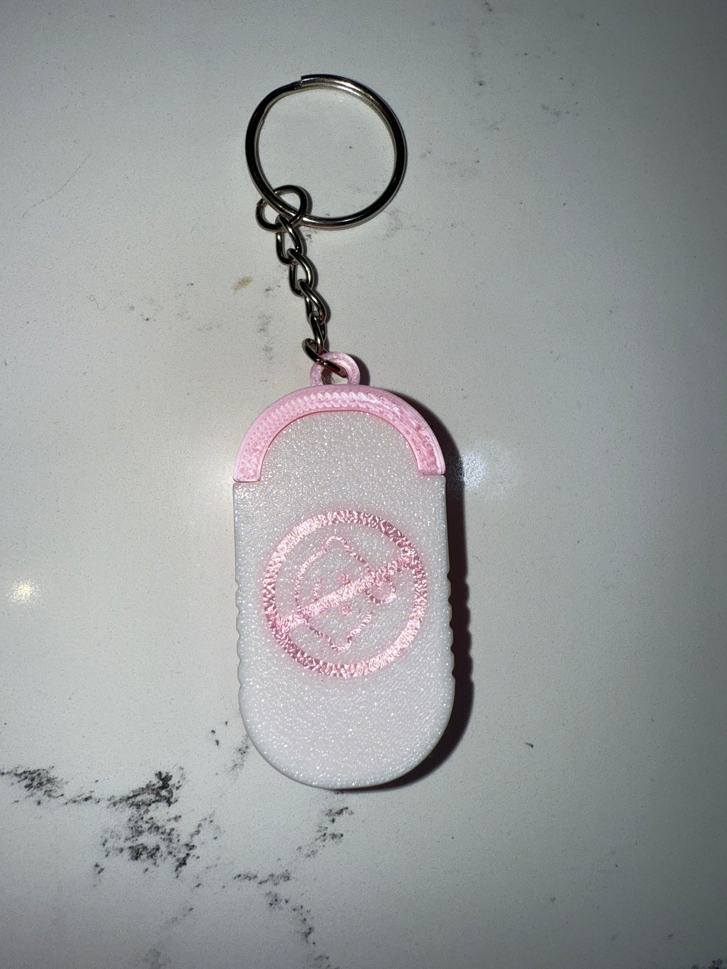Pill box / containers for keyring. Portable medicine carrier