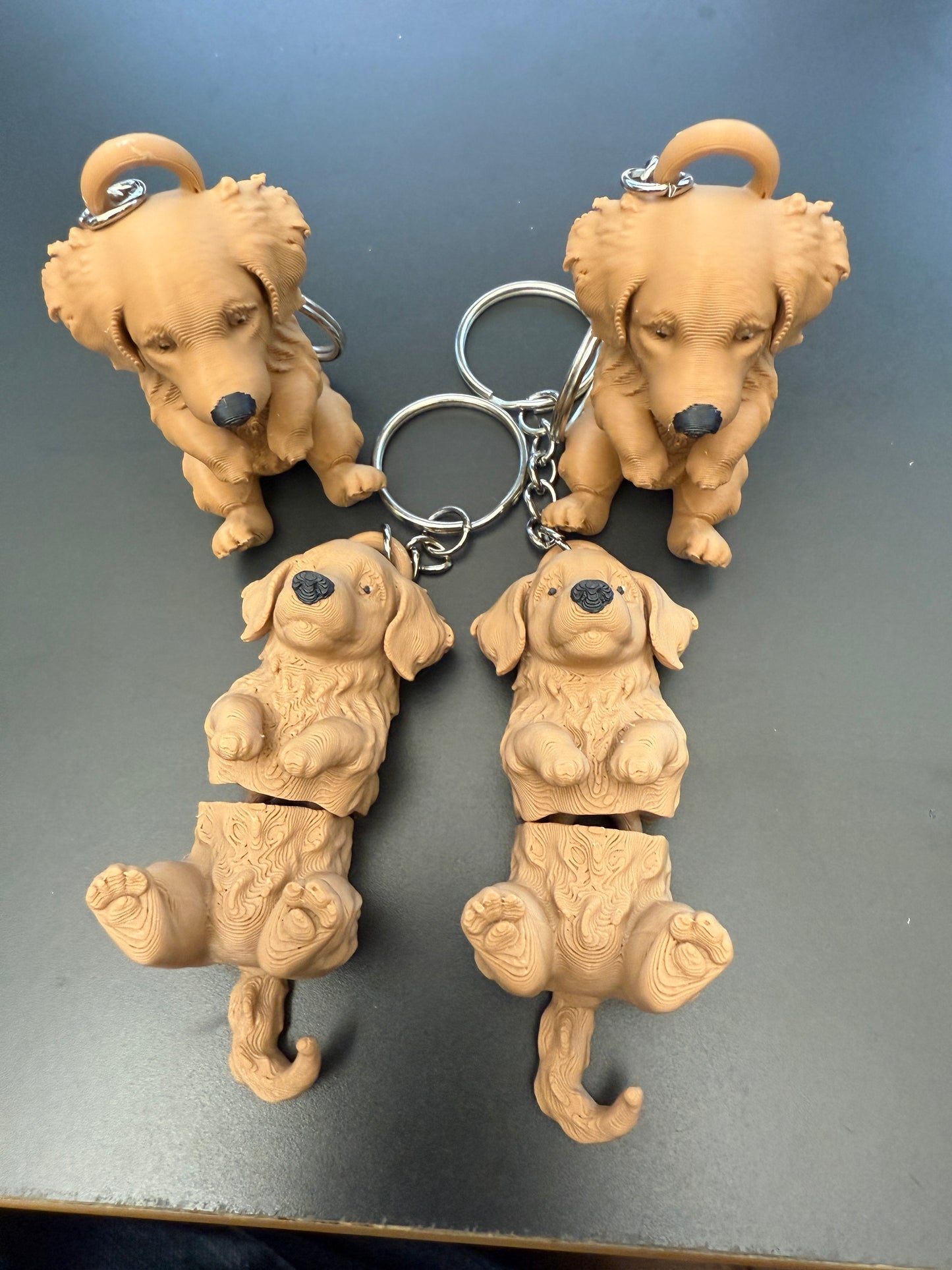 Golden retriever keychain