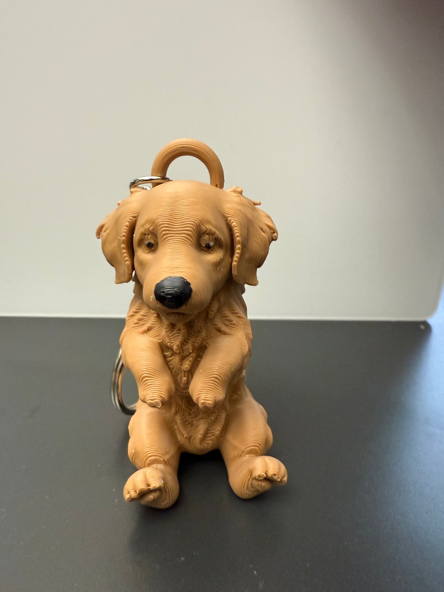 Golden retriever keychain