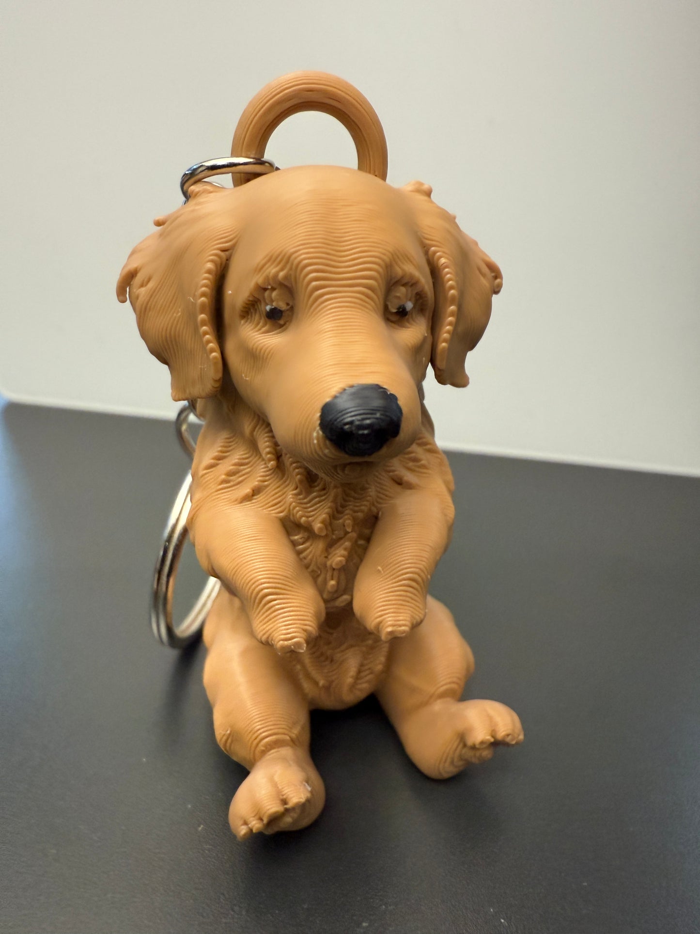 Golden retriever keychain