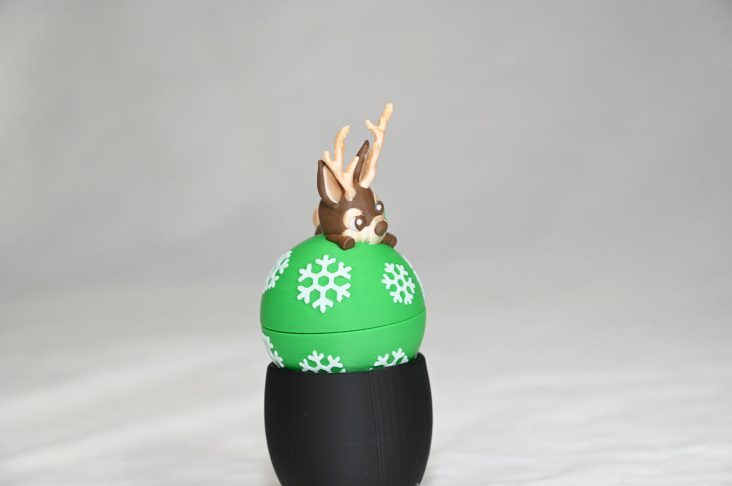 Fun Christmas ornaments, reindeer and cat