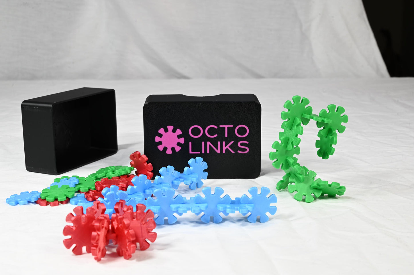 Octo Links - Kids Interlocking Disks. Designed to link together effortlessly, allowing kids to create various shapes and structures.