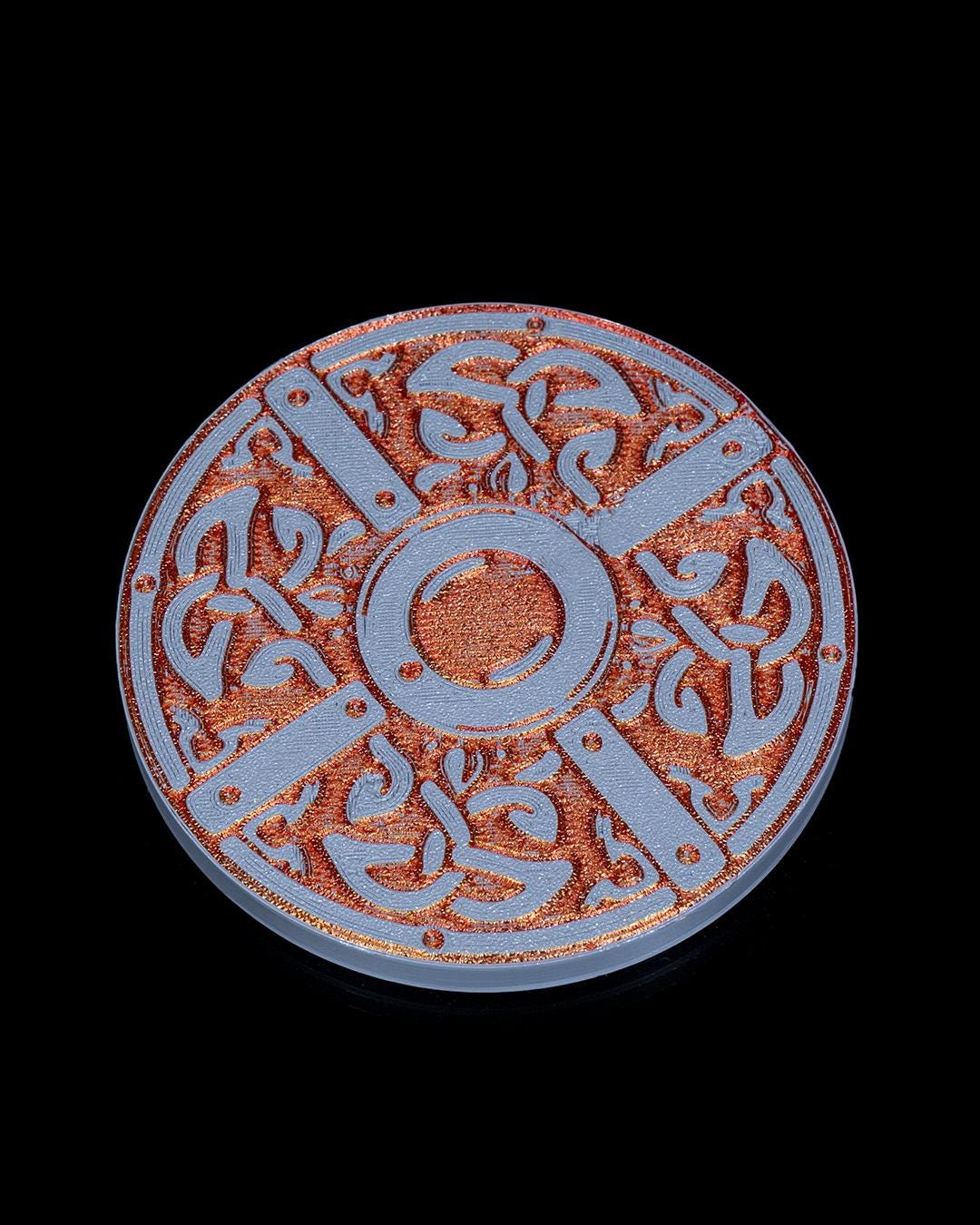 Dragon Drink Coasters complete with 2 dragons designed to hold them. Fun coasters for dungeon and dragons fans.