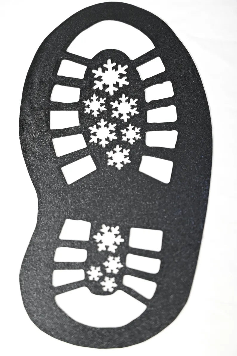 Christmas Footprint Stencils