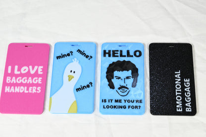 Fun Luggage Tags - Set of 4