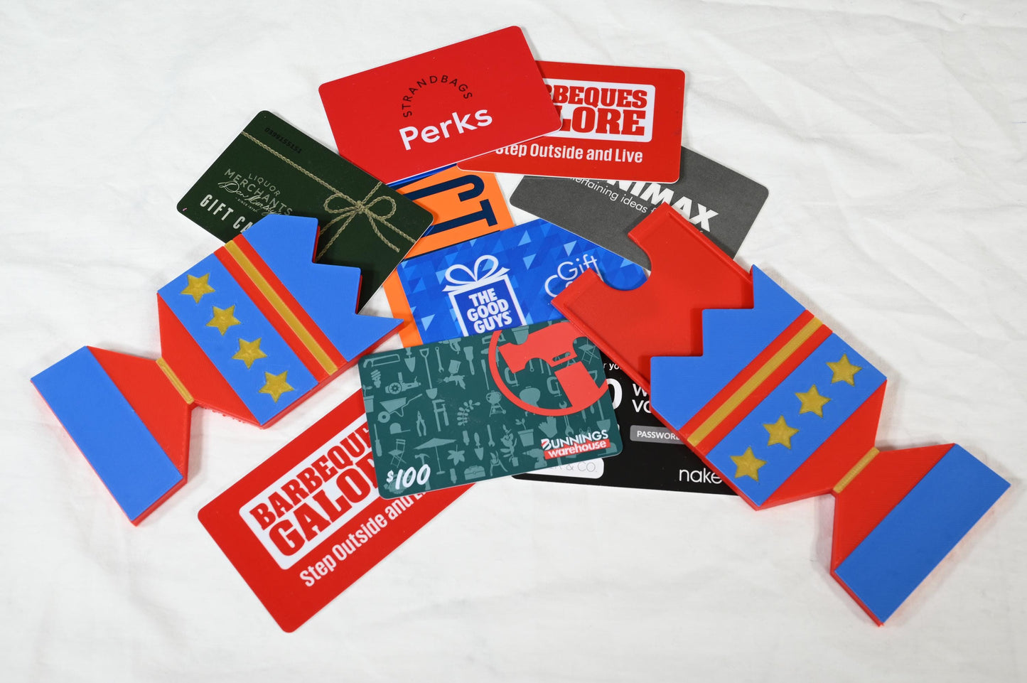 Gift Card Christmas Cracker. Gift card holder for Christmas giving. Christmas present gift card holder