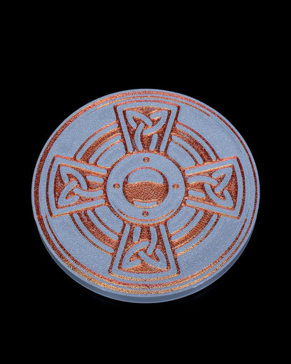 Dragon Drink Coasters complete with 2 dragons designed to hold them. Fun coasters for dungeon and dragons fans.