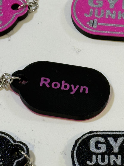 Gym Junkie Key chain / bag chain