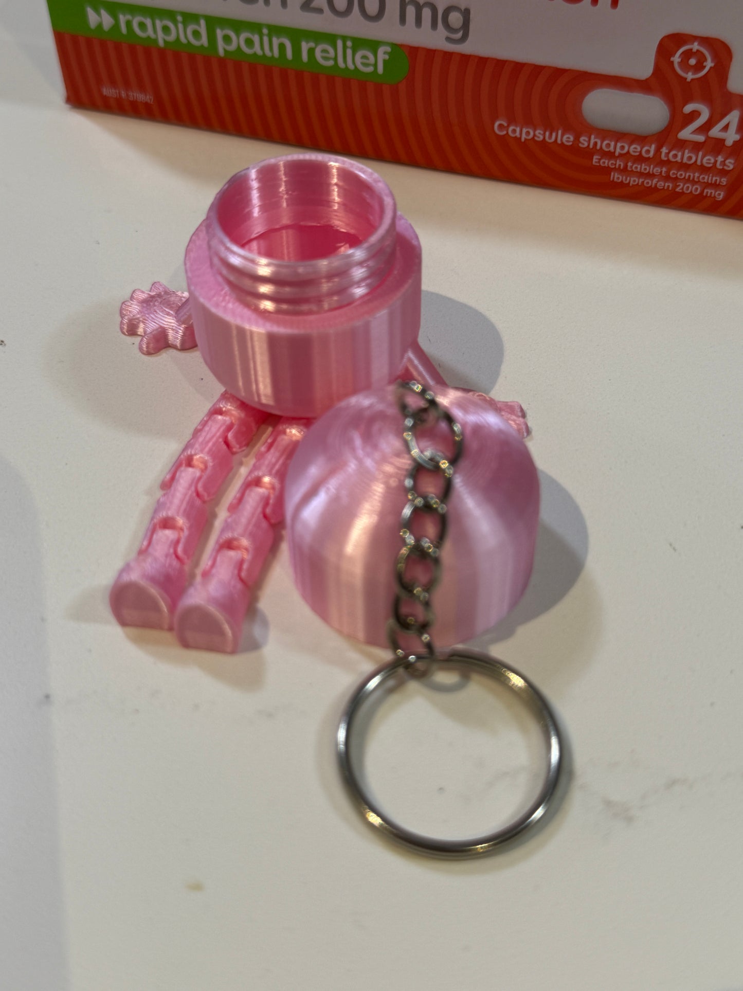 Flexi pill keyring