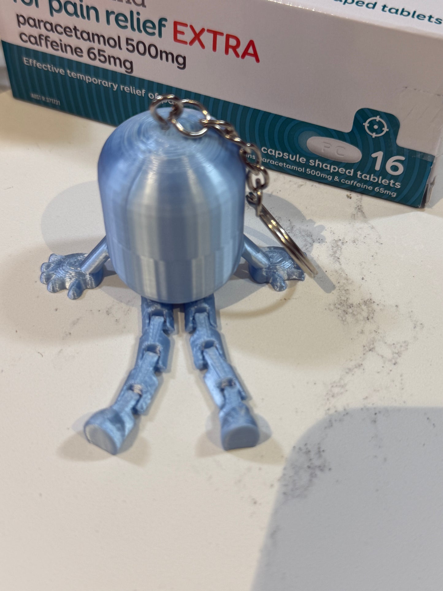 Flexi pill keyring