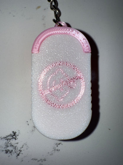 Pill box / containers for keyring. Portable medicine carrier
