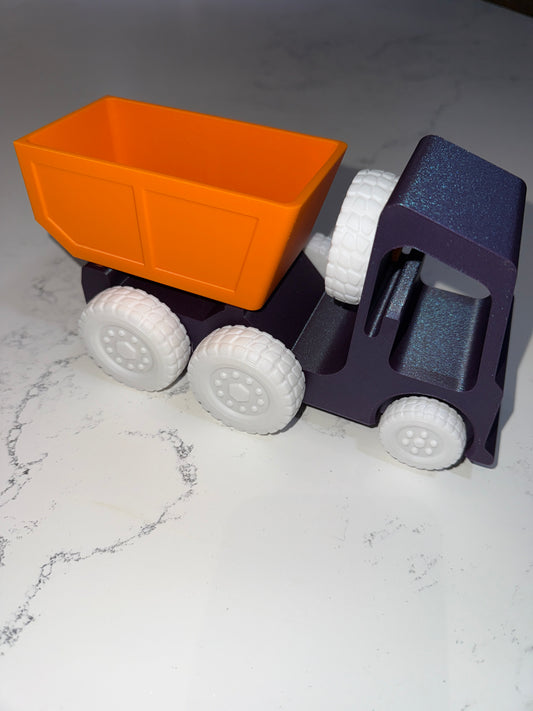 Toy tip truck, fun and simple, perfect for toddlers