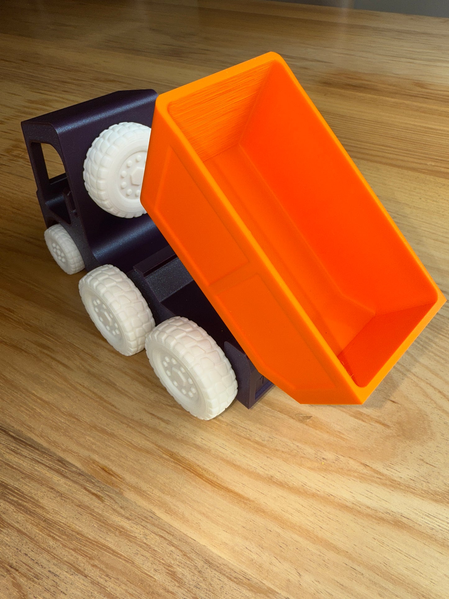 Toy dump truck, tipper truck