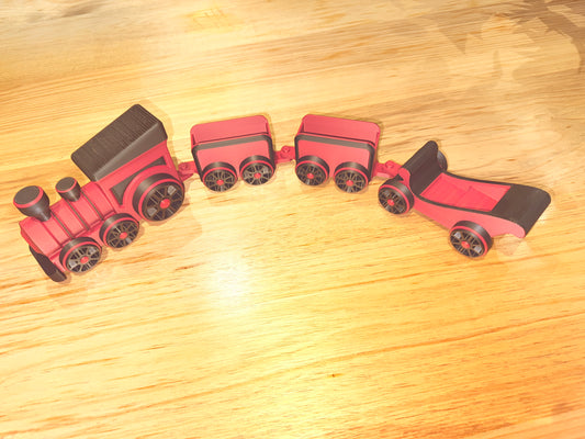 Toy push along train, christmas decoration or anytime toy.