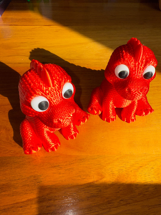 Knitted look baby dragon