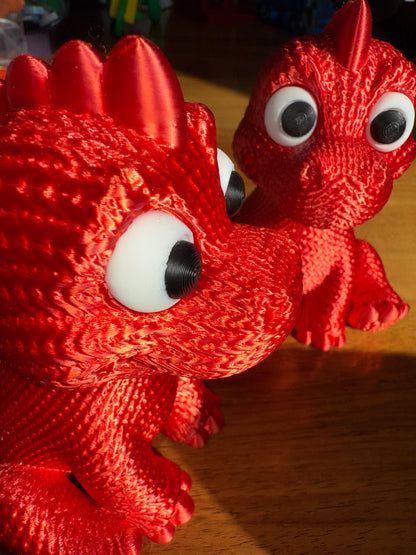 Knitted look baby dragon