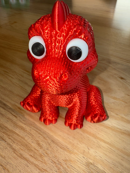 Knitted look baby dragon