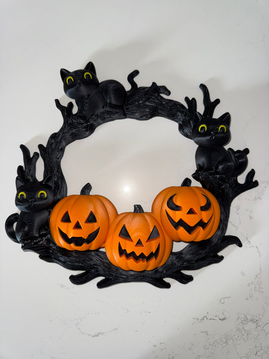 Halloween door wreath