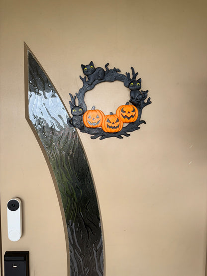 Halloween door wreath