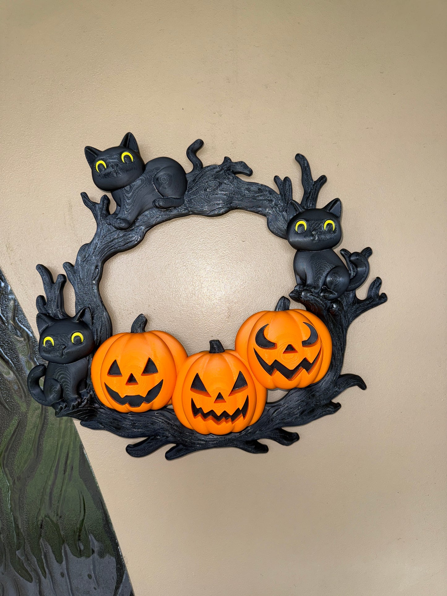 Halloween door wreath