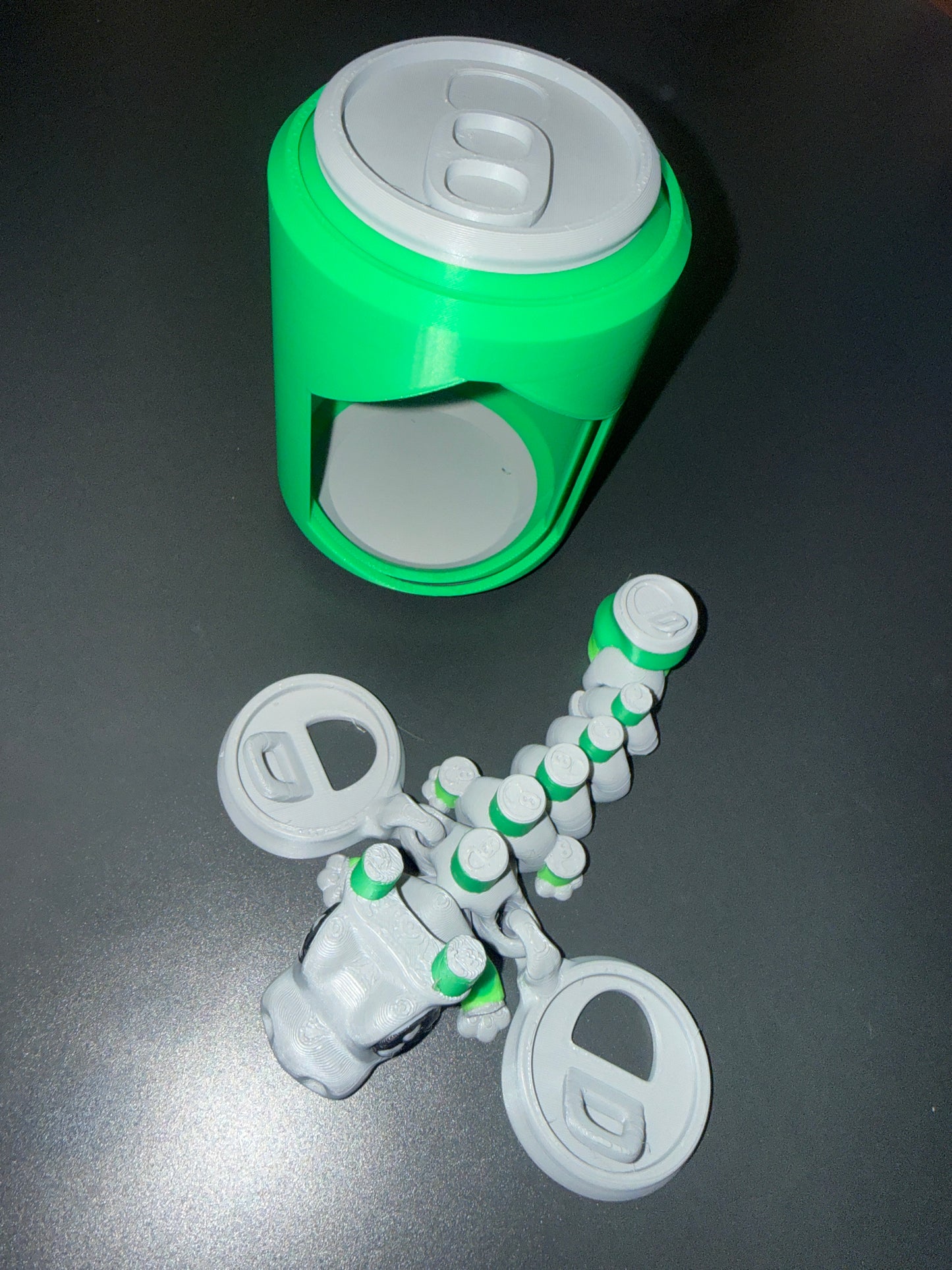 Soda can flexi dragon, unique and super fun to play with