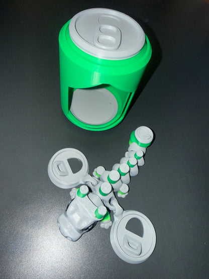 Soda can flexi dragon, unique and super fun to play with