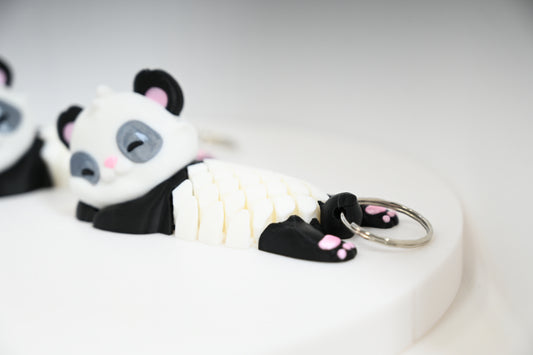 Flexi Panda bag tag or keychain