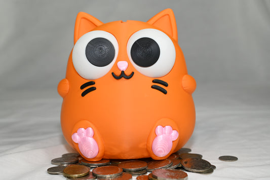 Orange cat money box / piggy bank