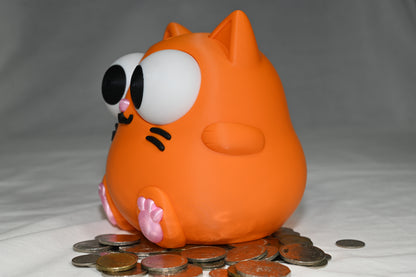 Orange cat money box / piggy bank