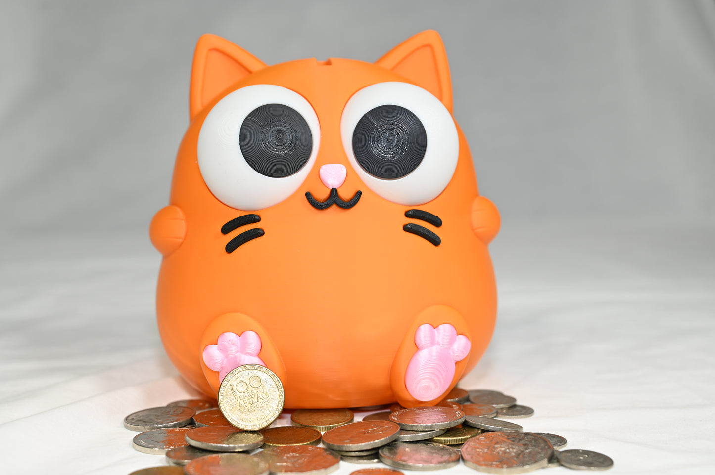 Orange cat money box / piggy bank