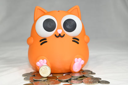 Orange cat money box / piggy bank