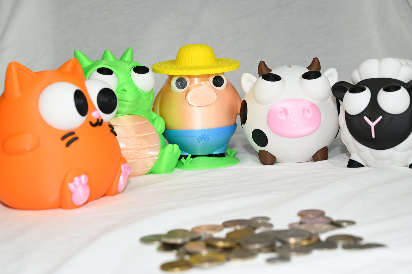 Farmer pig money box / piggy bank