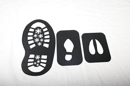 Christmas Footprint Stencils