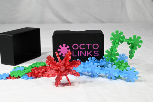 Octo Links - Kids Interlocking Disks. Designed to link together effortlessly, allowing kids to create various shapes and structures.
