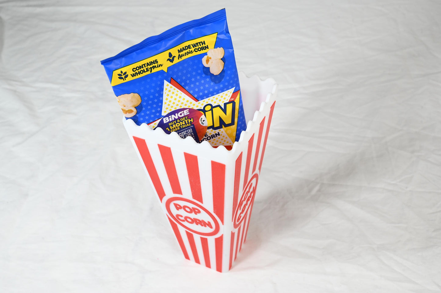 Personal Popcorn Bucket, Perfect for those movie nights at home. Get one for each member of the family. Movie nights will never be the same