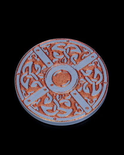 Dragon Drink Coasters complete with 2 dragons designed to hold them. Fun coasters for dungeon and dragons fans.