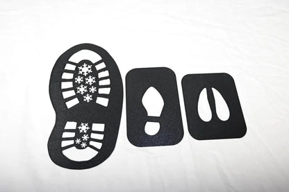 Christmas Footprint Stencils