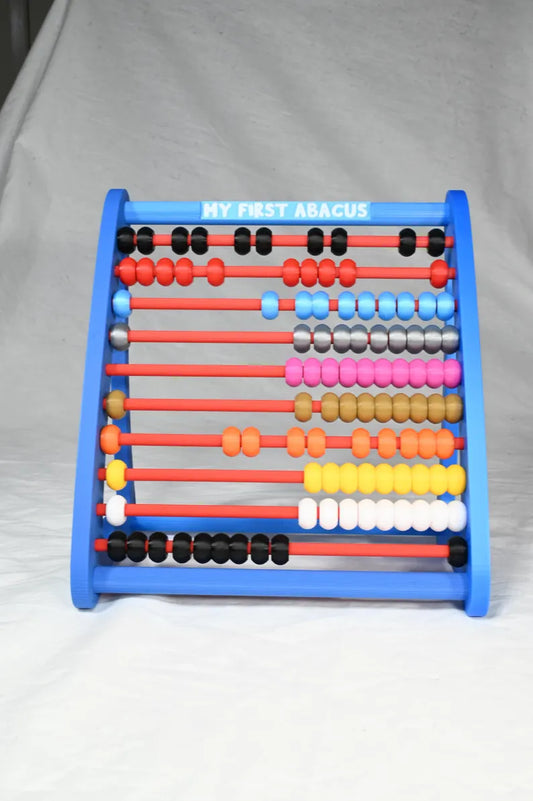 My first abacus. Toddlers toy to play with beads, lots of colours and tactile feeling, perfect for counting and learning